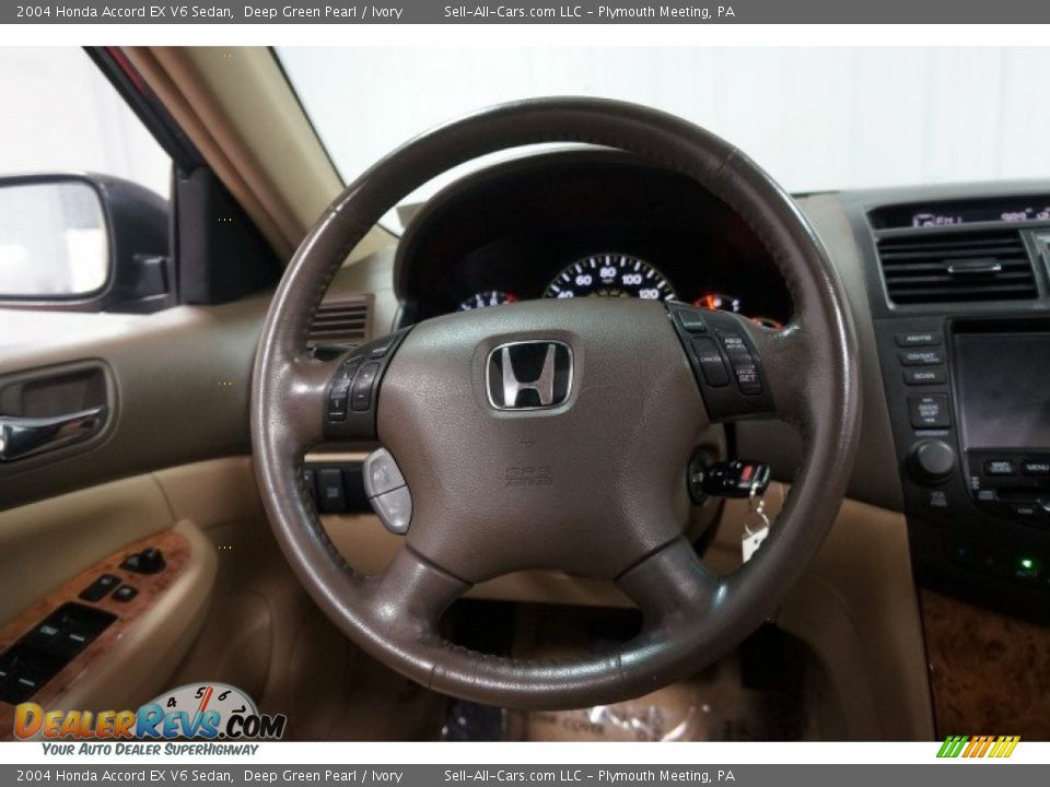 2004 Honda Accord EX V6 Sedan Deep Green Pearl / Ivory Photo #23