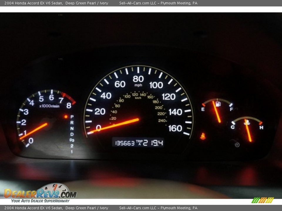 2004 Honda Accord EX V6 Sedan Deep Green Pearl / Ivory Photo #27