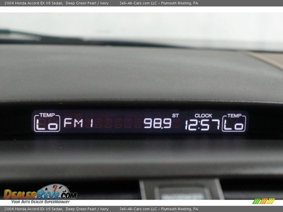 2004 Honda Accord EX V6 Sedan Deep Green Pearl / Ivory Photo #29