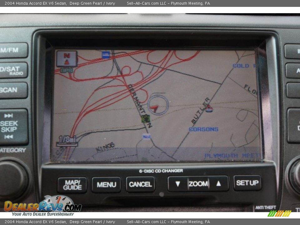 2004 Honda Accord EX V6 Sedan Deep Green Pearl / Ivory Photo #30