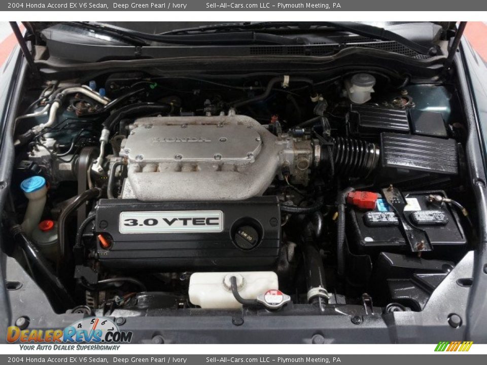 2004 Honda Accord EX V6 Sedan Deep Green Pearl / Ivory Photo #32