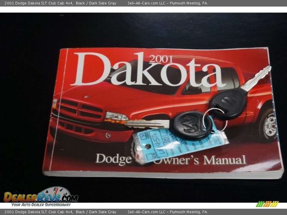 2001 Dodge Dakota SLT Club Cab 4x4 Black / Dark Slate Gray Photo #33