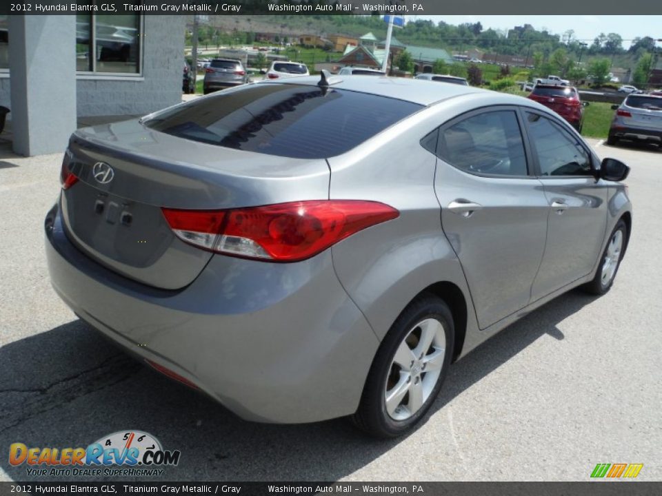 2012 Hyundai Elantra GLS Titanium Gray Metallic / Gray Photo #8