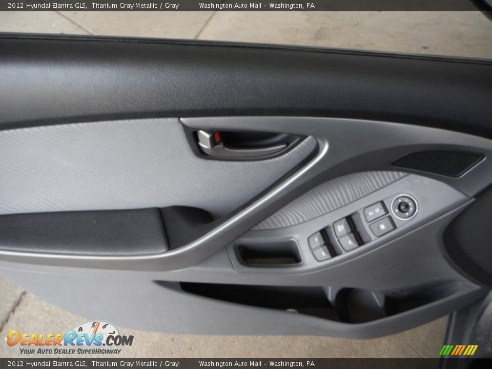 2012 Hyundai Elantra GLS Titanium Gray Metallic / Gray Photo #9
