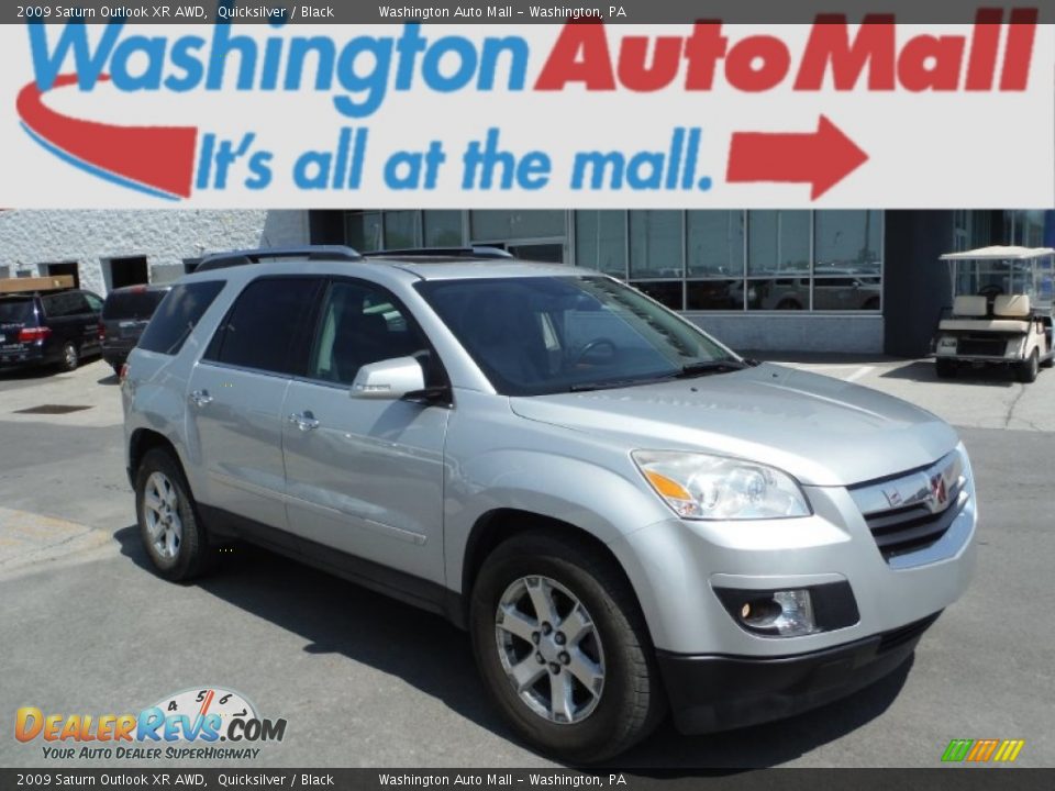 2009 Saturn Outlook XR AWD Quicksilver / Black Photo #1