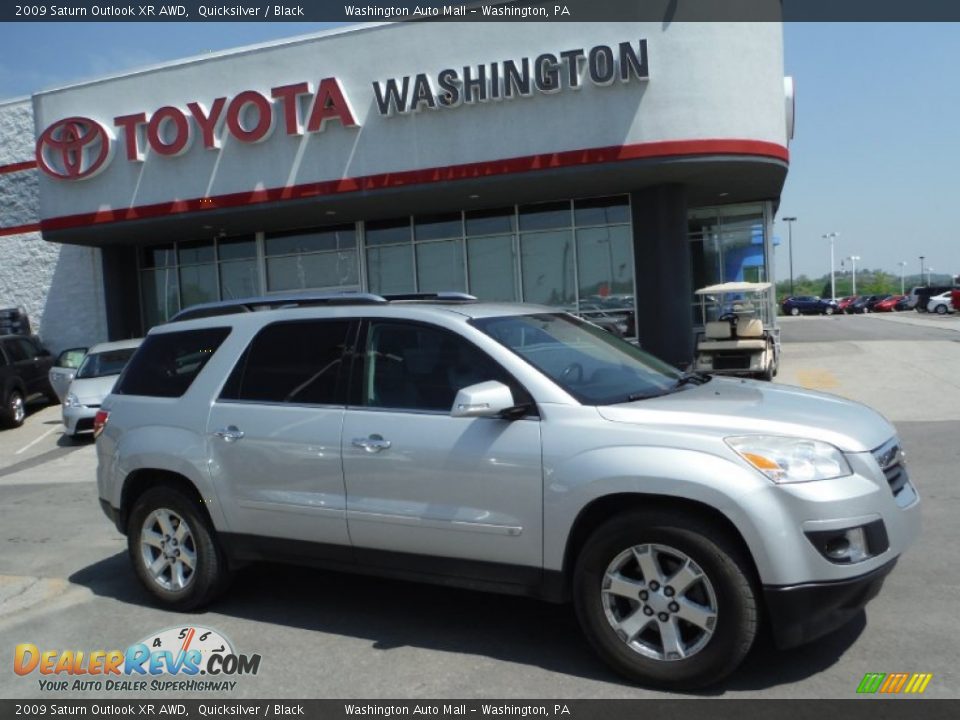 2009 Saturn Outlook XR AWD Quicksilver / Black Photo #2