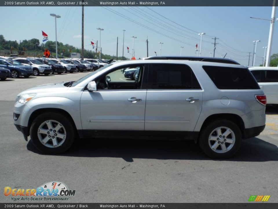 2009 Saturn Outlook XR AWD Quicksilver / Black Photo #6