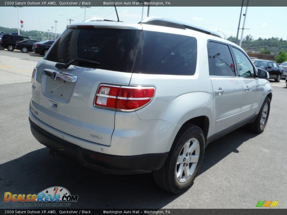 2009 Saturn Outlook XR AWD Quicksilver / Black Photo #9