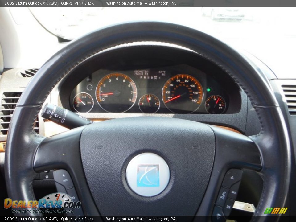 2009 Saturn Outlook XR AWD Quicksilver / Black Photo #13