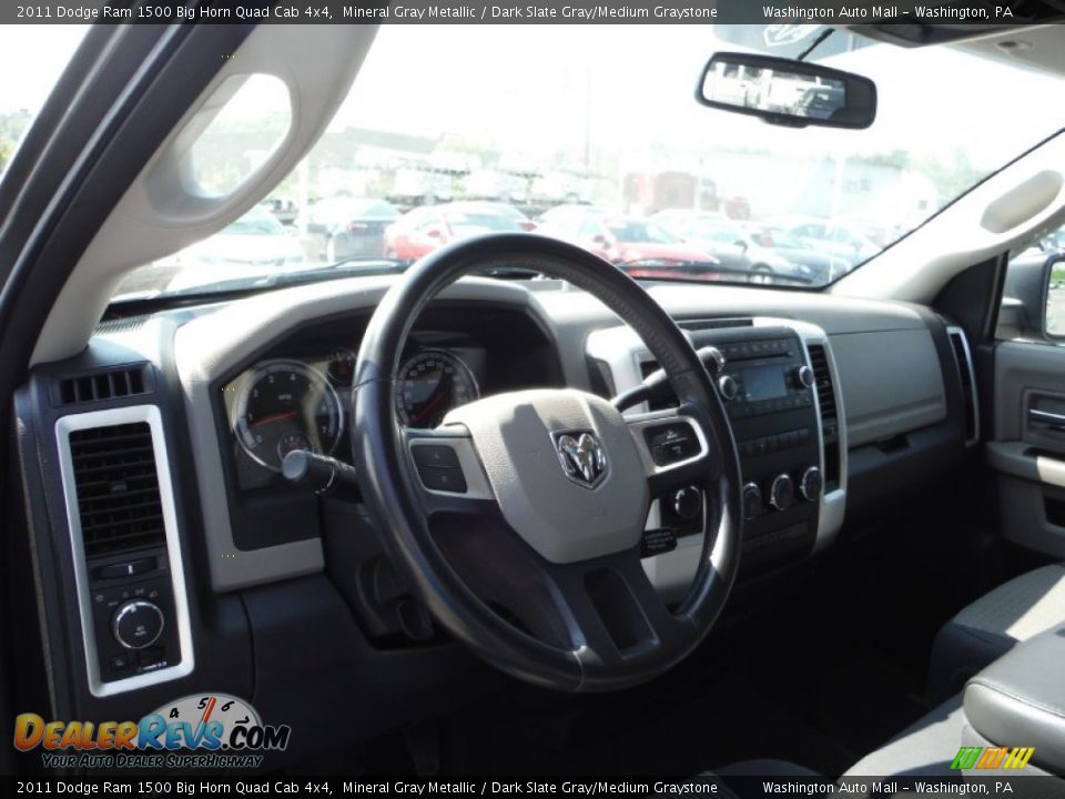 2011 Dodge Ram 1500 Big Horn Quad Cab 4x4 Mineral Gray Metallic / Dark Slate Gray/Medium Graystone Photo #12