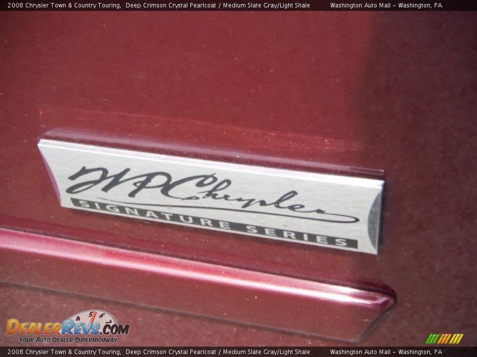 2008 Chrysler Town & Country Touring Deep Crimson Crystal Pearlcoat / Medium Slate Gray/Light Shale Photo #3