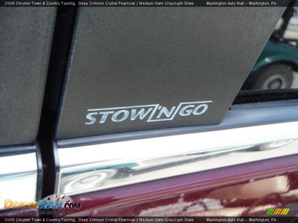 2008 Chrysler Town & Country Touring Deep Crimson Crystal Pearlcoat / Medium Slate Gray/Light Shale Photo #6