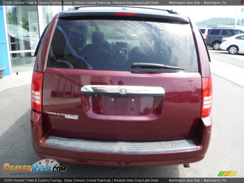 2008 Chrysler Town & Country Touring Deep Crimson Crystal Pearlcoat / Medium Slate Gray/Light Shale Photo #8