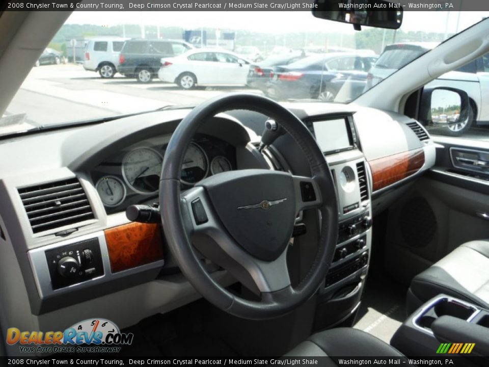 2008 Chrysler Town & Country Touring Deep Crimson Crystal Pearlcoat / Medium Slate Gray/Light Shale Photo #11