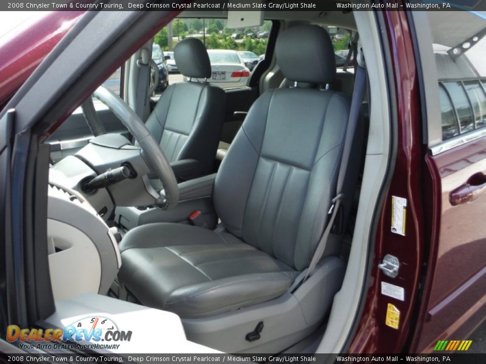 2008 Chrysler Town & Country Touring Deep Crimson Crystal Pearlcoat / Medium Slate Gray/Light Shale Photo #12