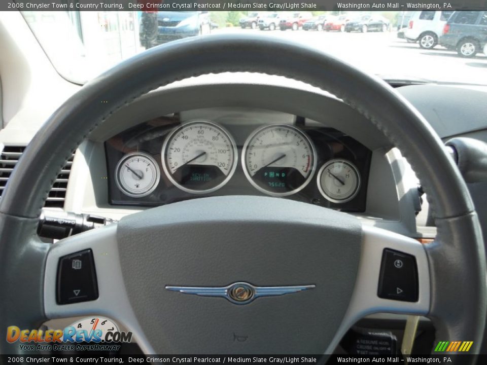 2008 Chrysler Town & Country Touring Deep Crimson Crystal Pearlcoat / Medium Slate Gray/Light Shale Photo #20