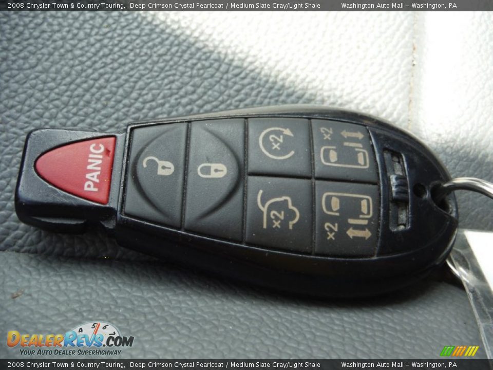 2008 Chrysler Town & Country Touring Deep Crimson Crystal Pearlcoat / Medium Slate Gray/Light Shale Photo #23