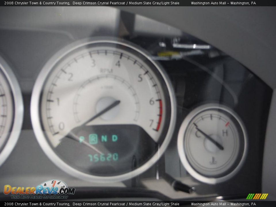 2008 Chrysler Town & Country Touring Deep Crimson Crystal Pearlcoat / Medium Slate Gray/Light Shale Photo #25