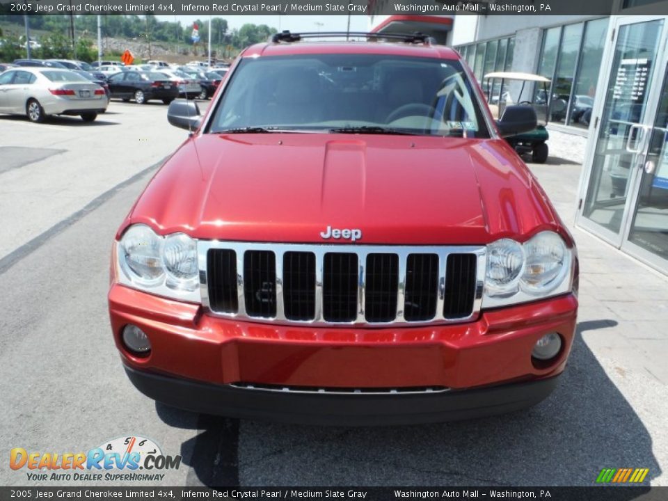 2005 Jeep Grand Cherokee Limited 4x4 Inferno Red Crystal Pearl / Medium Slate Gray Photo #5