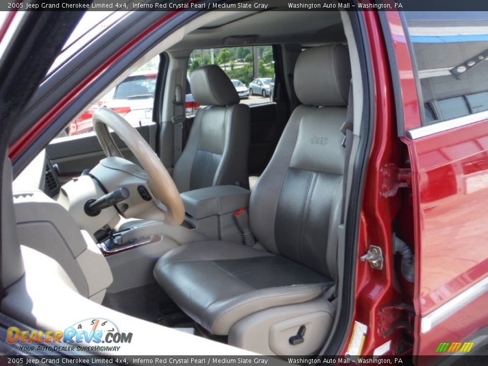 2005 Jeep Grand Cherokee Limited 4x4 Inferno Red Crystal Pearl / Medium Slate Gray Photo #12