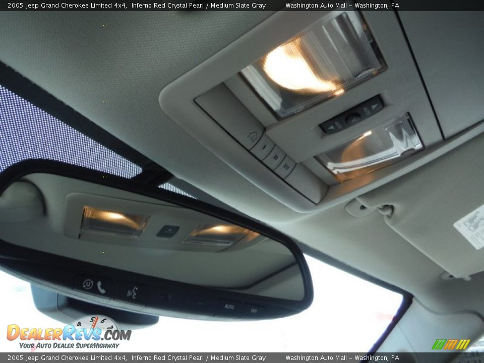 2005 Jeep Grand Cherokee Limited 4x4 Inferno Red Crystal Pearl / Medium Slate Gray Photo #13