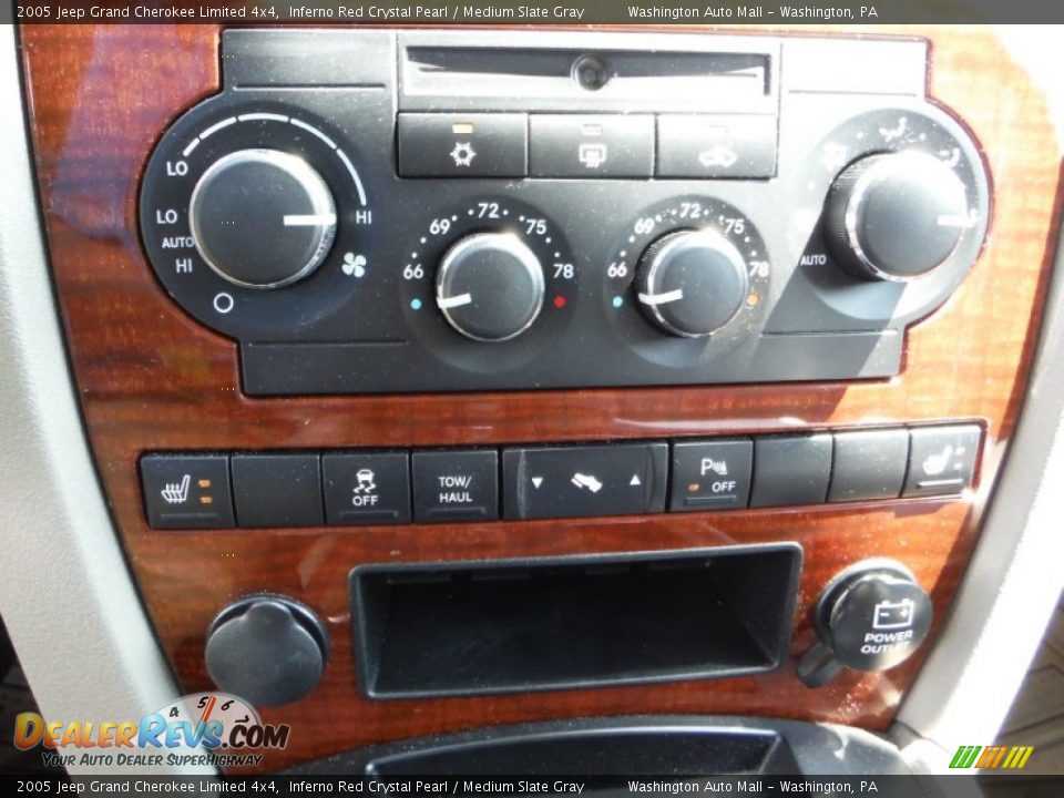 2005 Jeep Grand Cherokee Limited 4x4 Inferno Red Crystal Pearl / Medium Slate Gray Photo #15