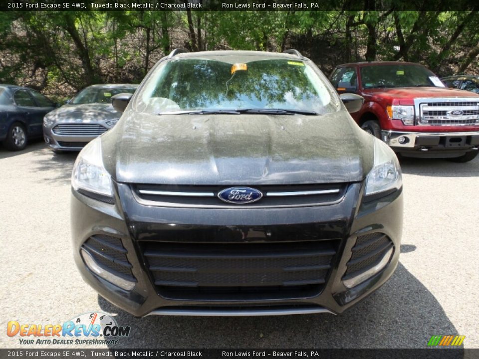 2015 Ford Escape SE 4WD Tuxedo Black Metallic / Charcoal Black Photo #9