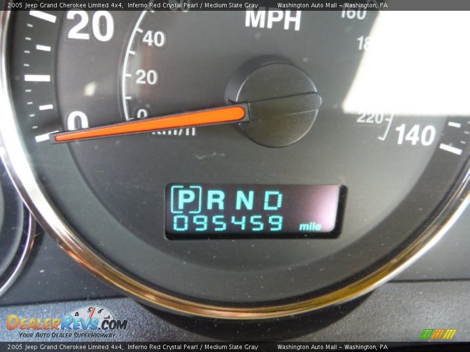 2005 Jeep Grand Cherokee Limited 4x4 Inferno Red Crystal Pearl / Medium Slate Gray Photo #20