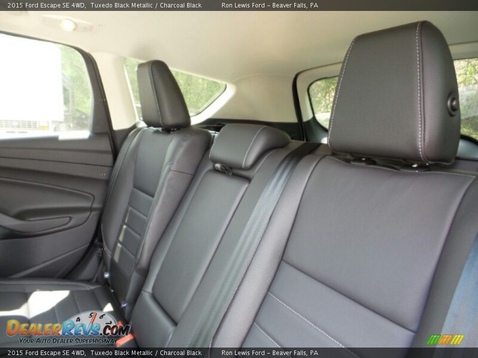 2015 Ford Escape SE 4WD Tuxedo Black Metallic / Charcoal Black Photo #13
