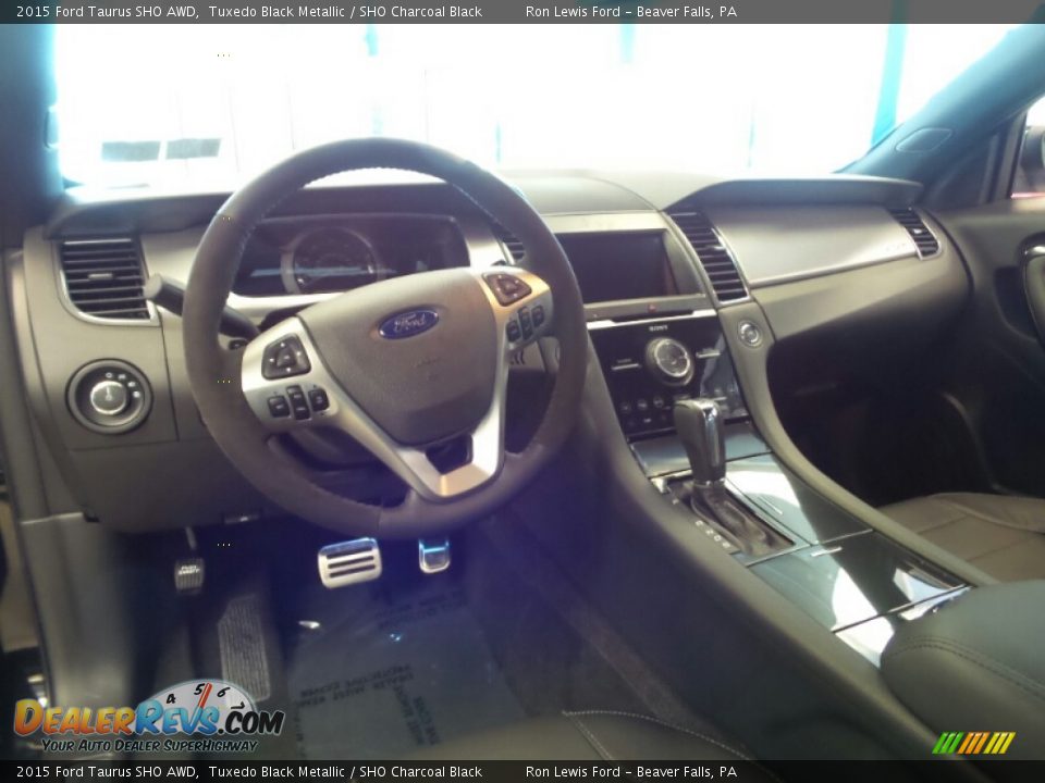 SHO Charcoal Black Interior - 2015 Ford Taurus SHO AWD Photo #12