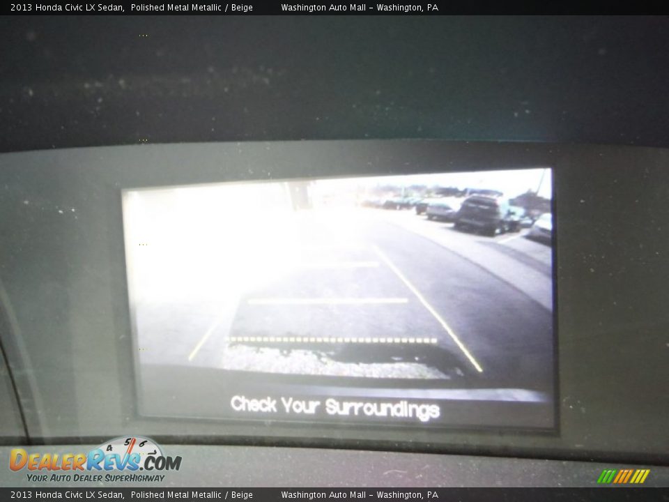2013 Honda Civic LX Sedan Polished Metal Metallic / Beige Photo #17
