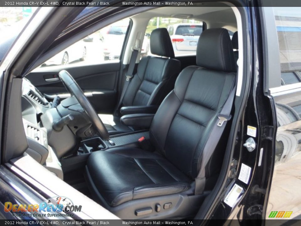 2012 Honda CR-V EX-L 4WD Crystal Black Pearl / Black Photo #12