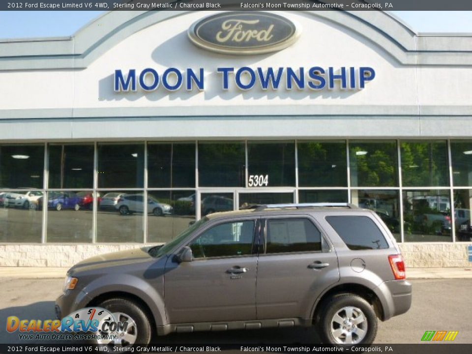 2012 Ford Escape Limited V6 4WD Sterling Gray Metallic / Charcoal Black Photo #7