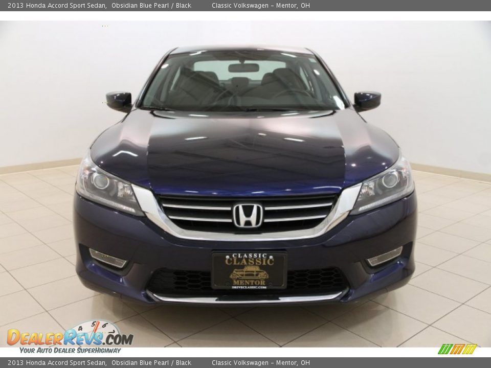 2013 Honda Accord Sport Sedan Obsidian Blue Pearl / Black Photo #2