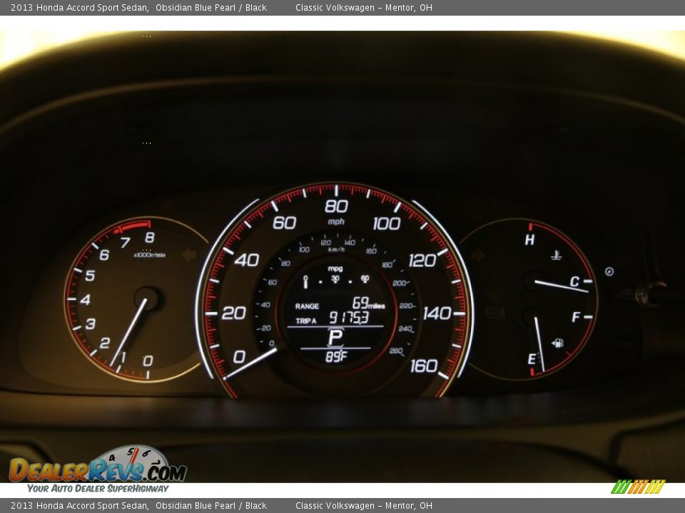 2013 Honda Accord Sport Sedan Obsidian Blue Pearl / Black Photo #7