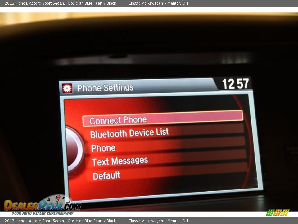 2013 Honda Accord Sport Sedan Obsidian Blue Pearl / Black Photo #10