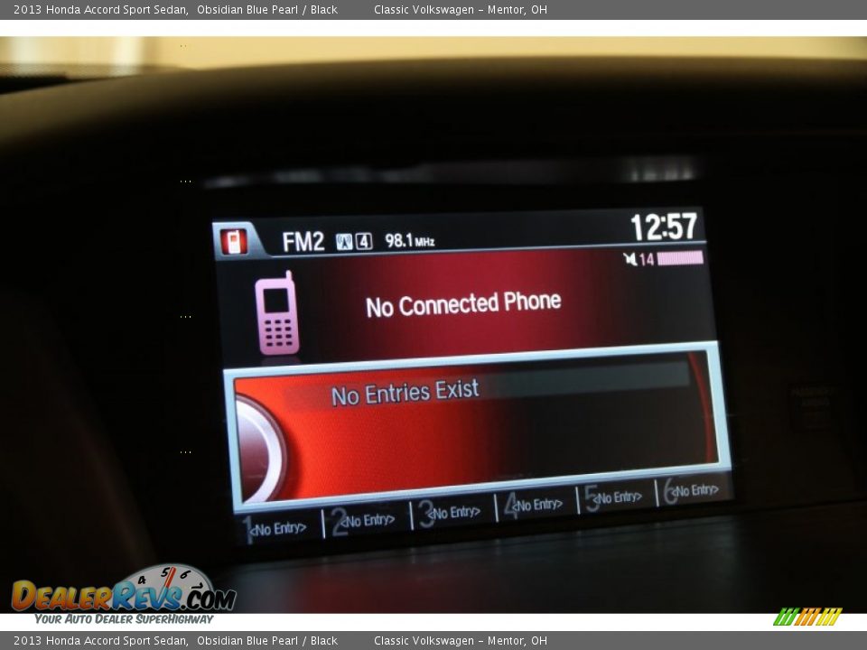 2013 Honda Accord Sport Sedan Obsidian Blue Pearl / Black Photo #11