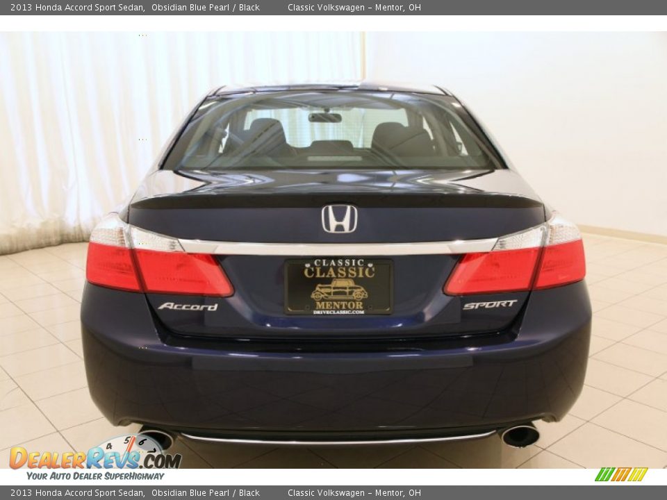 2013 Honda Accord Sport Sedan Obsidian Blue Pearl / Black Photo #17