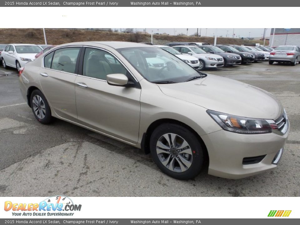 2015 Honda Accord LX Sedan Champagne Frost Pearl / Ivory Photo #1