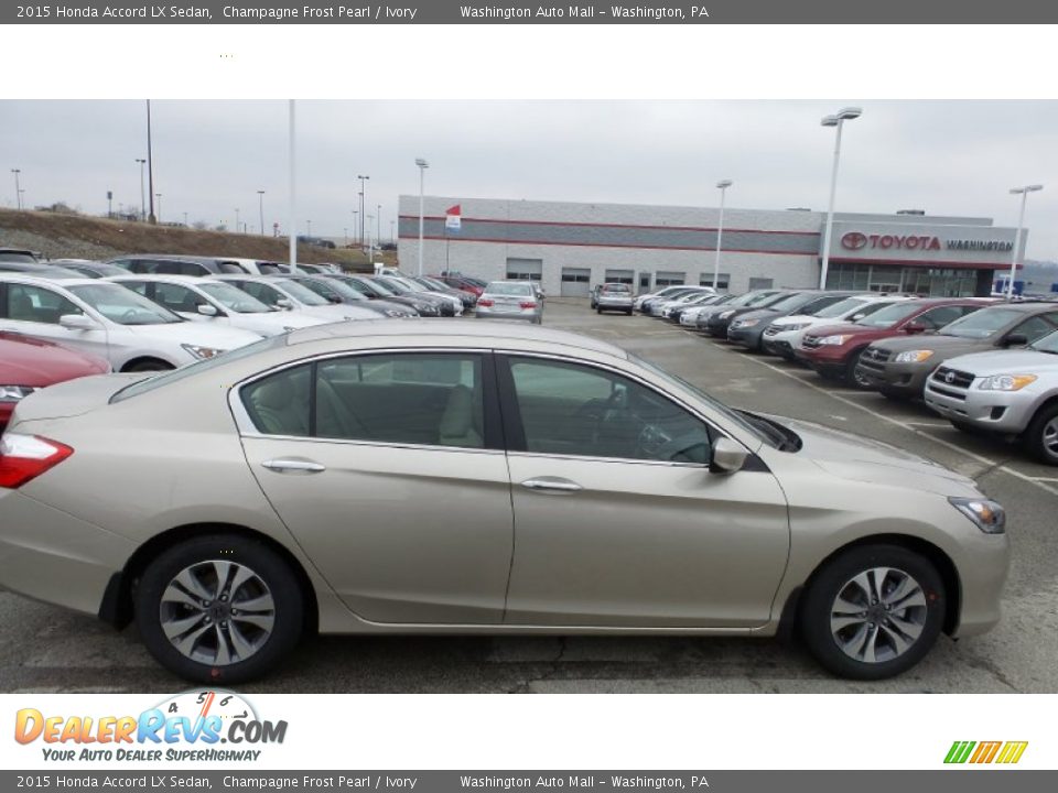 2015 Honda Accord LX Sedan Champagne Frost Pearl / Ivory Photo #2