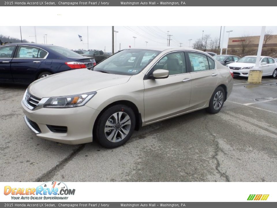 2015 Honda Accord LX Sedan Champagne Frost Pearl / Ivory Photo #4
