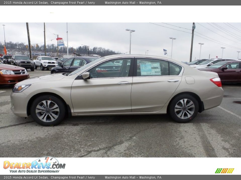 2015 Honda Accord LX Sedan Champagne Frost Pearl / Ivory Photo #5
