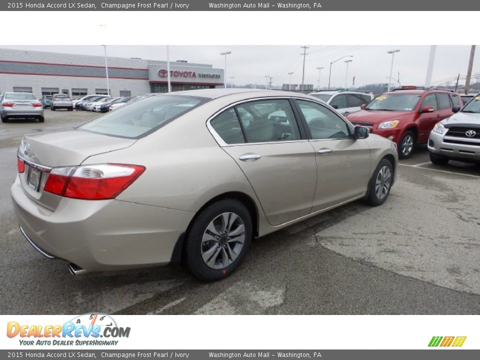 2015 Honda Accord LX Sedan Champagne Frost Pearl / Ivory Photo #7