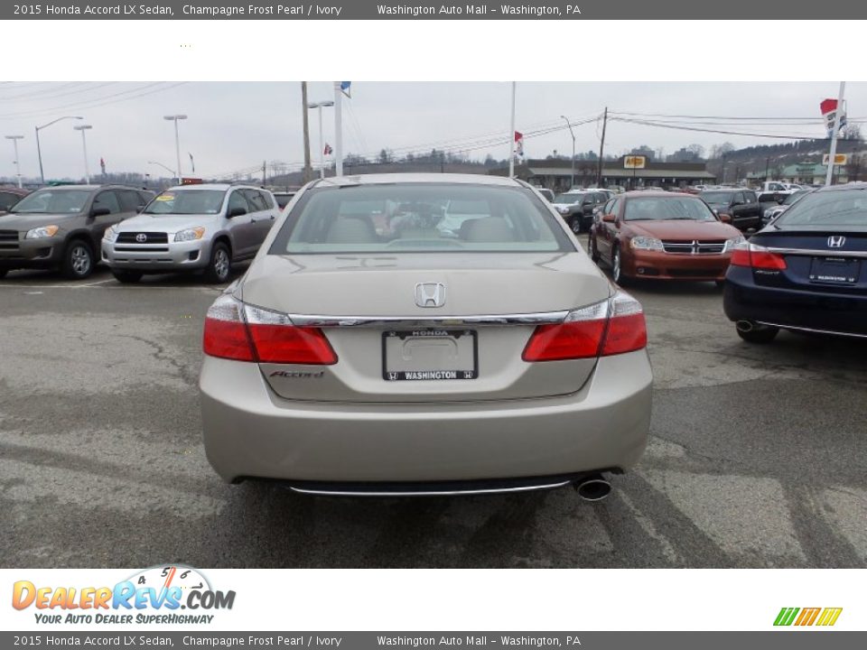 2015 Honda Accord LX Sedan Champagne Frost Pearl / Ivory Photo #8