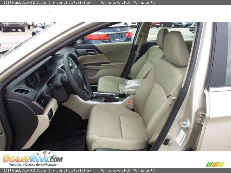 2015 Honda Accord LX Sedan Champagne Frost Pearl / Ivory Photo #12