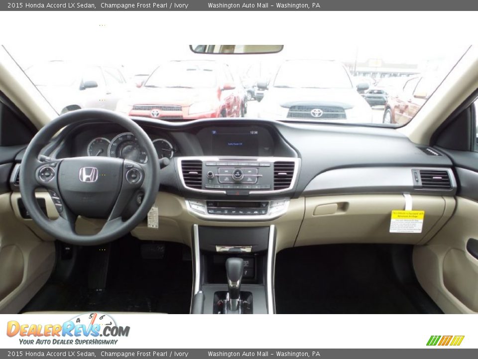 2015 Honda Accord LX Sedan Champagne Frost Pearl / Ivory Photo #19