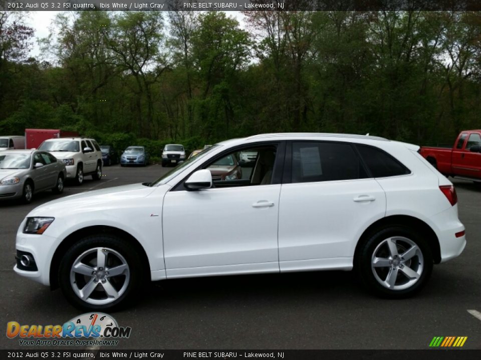 2012 Audi Q5 3.2 FSI quattro Ibis White / Light Gray Photo #12