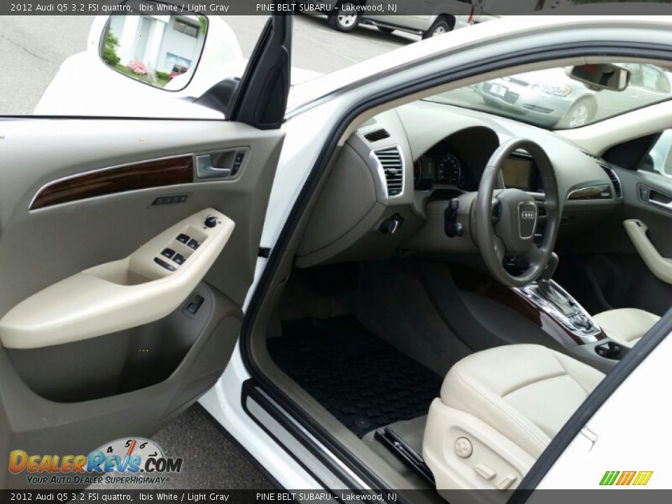 2012 Audi Q5 3.2 FSI quattro Ibis White / Light Gray Photo #19