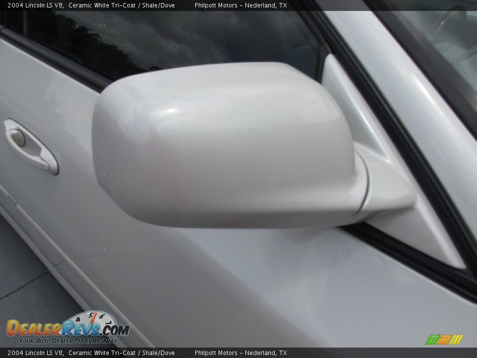 2004 Lincoln LS V8 Ceramic White Tri-Coat / Shale/Dove Photo #22