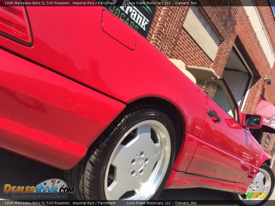 1996 Mercedes-Benz SL 500 Roadster Imperial Red / Parchment Photo #14